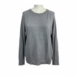 The Nines Gray Crewneck Pullover Lightweight Knit Sweater Women's‎ Size M